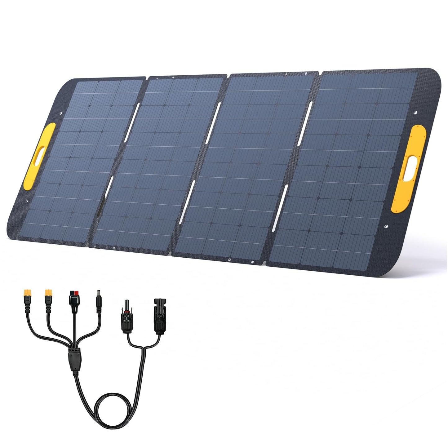 VTOMAN VS400 Portable Solar Panel 400W 43V, 25% Efficiency Foldable Solar Panel w/ IP67 Waterproof & MC-4 Anderson XT60 XT90 DC5521 Adapters & Adjustable Kickstands, Off-Grid Power for Home & Camping