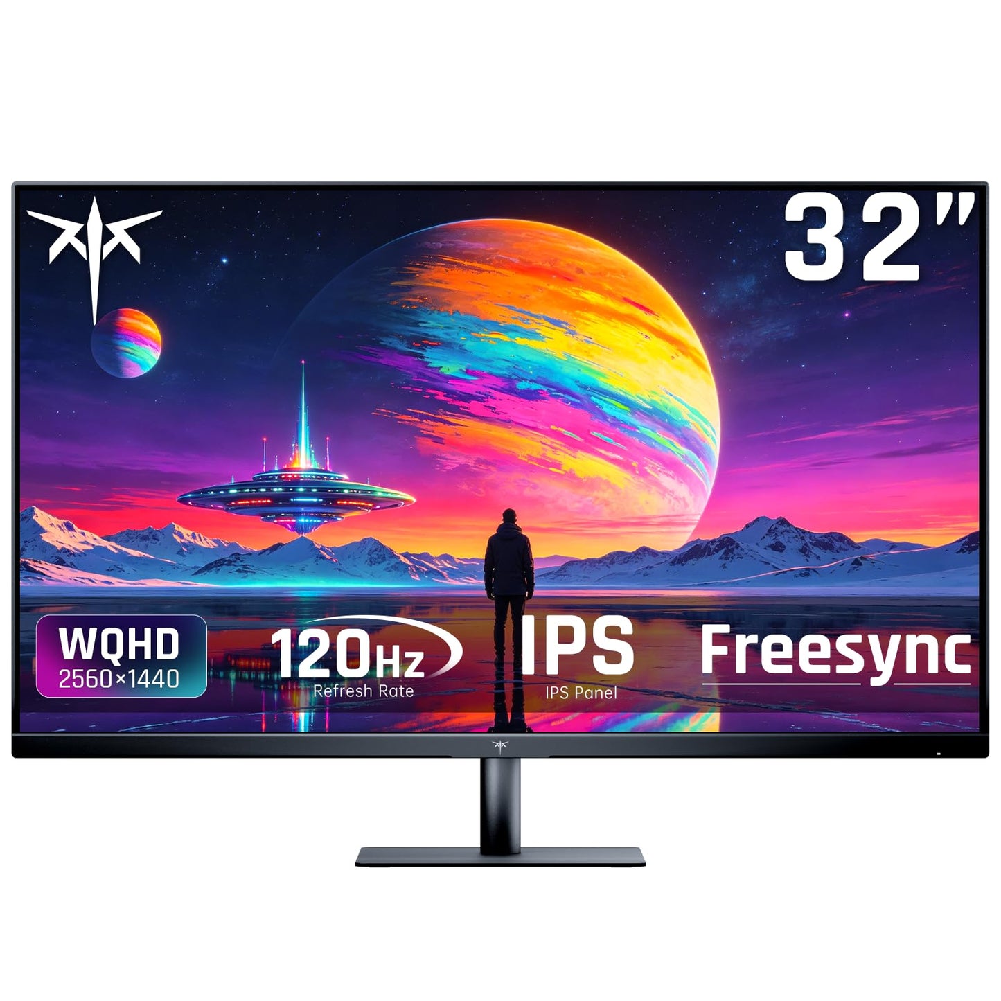KTC 32 Inch 2K 120Hz Computer Monitor, IPS QHD 2560 x 1440p Monitor with Ultra-Thin Bezels, HDR10, Adaptive Sync, HDMI/Display Ports, Tilt Adjustable, Eyecare, for Office and Casual Gaming, H32T13