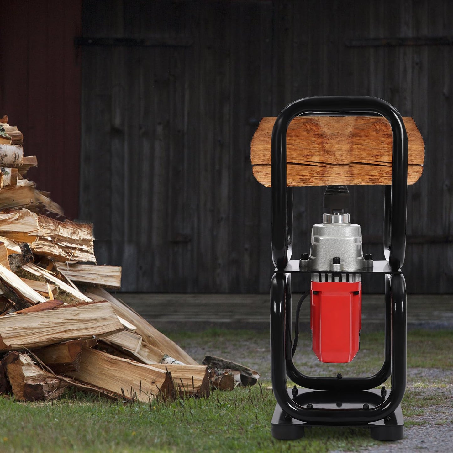 RIAHNEAH Log Splitter, Wood Splitter Electric Powered, Electric Firewood Splitting Machine, 3.3kw Electric Wood Splitter 110v