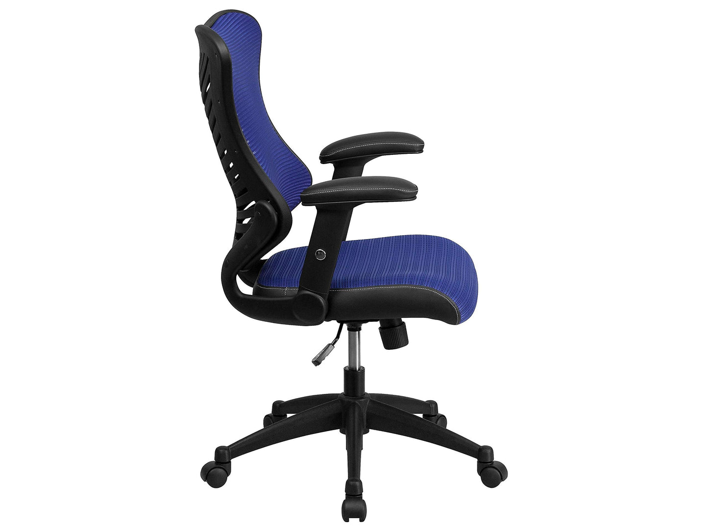 Flash Furniture Kale High Back Designer Blue Mesh Executive Swivel Ergonomic Office Chair with Adjustable Arms