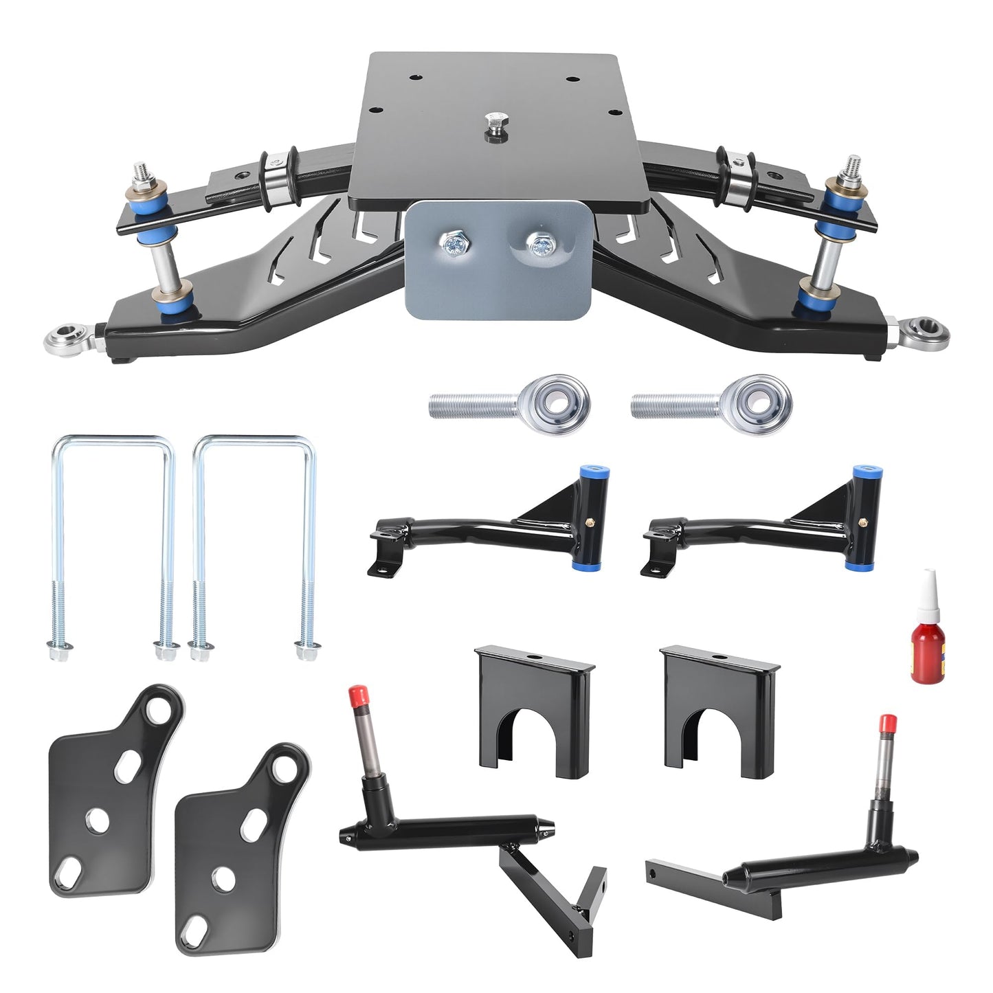 10L0L Golf Cart 6" Double A-Arm Lift Kit for Club Car DS 2003.5-up Electric/Gas Models, Heavy Duty Strength Steel Lift Kit