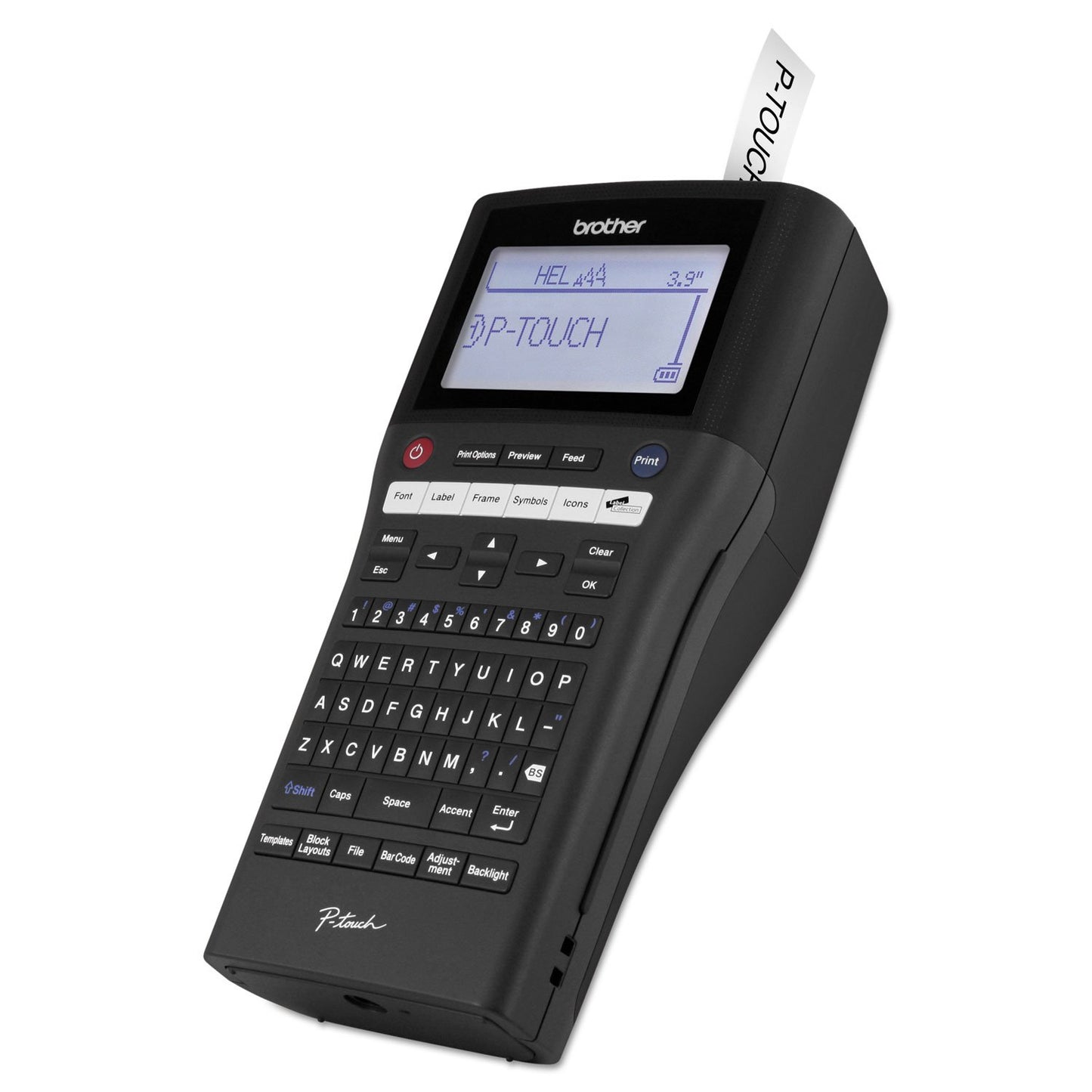 Brother P-touch, PTH500LI, PC-Connectable Label Maker, Rechargeable Portable Labeler, One-Touch Formatting, Brother Vivid Bright Display, Black