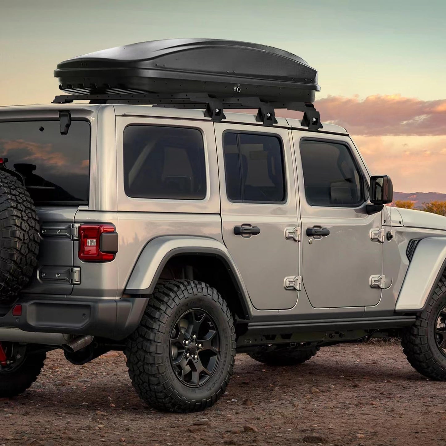 XOOKUN 3 Crossbars 400 lbs Heavy Duty Roof Rack Crossbars for Jeep Wrangler JL JK Gladiator JT 2007-2024, (2/4 Door Hardtop)