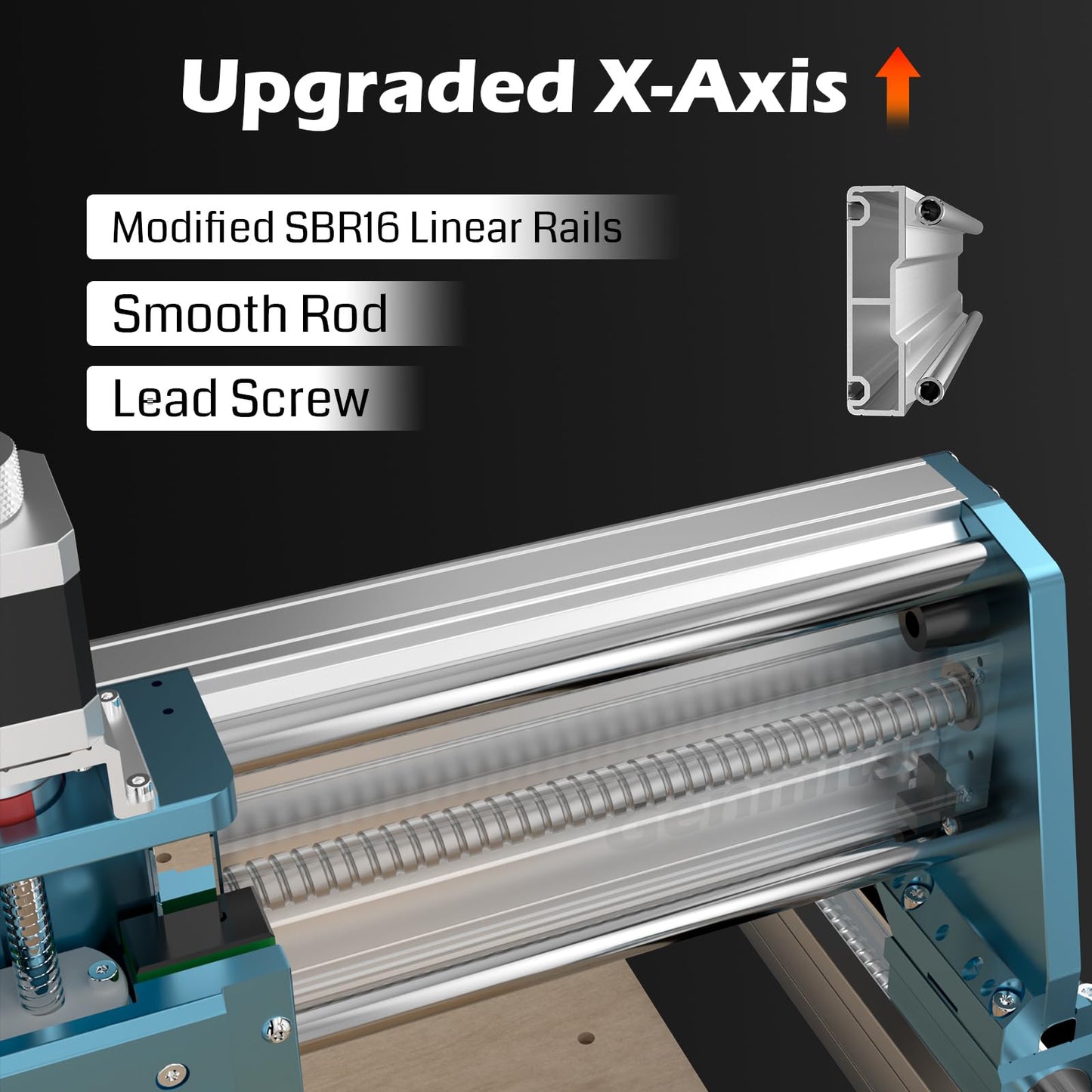 SainSmart Genmitsu 4040-PRO MAX CNC Router, 710W Trimmer & Linear Rail Driven, Work Area 410 x 405 x 77mm, for Wood Metal Acrylic Cutting Milling, GRBL Control