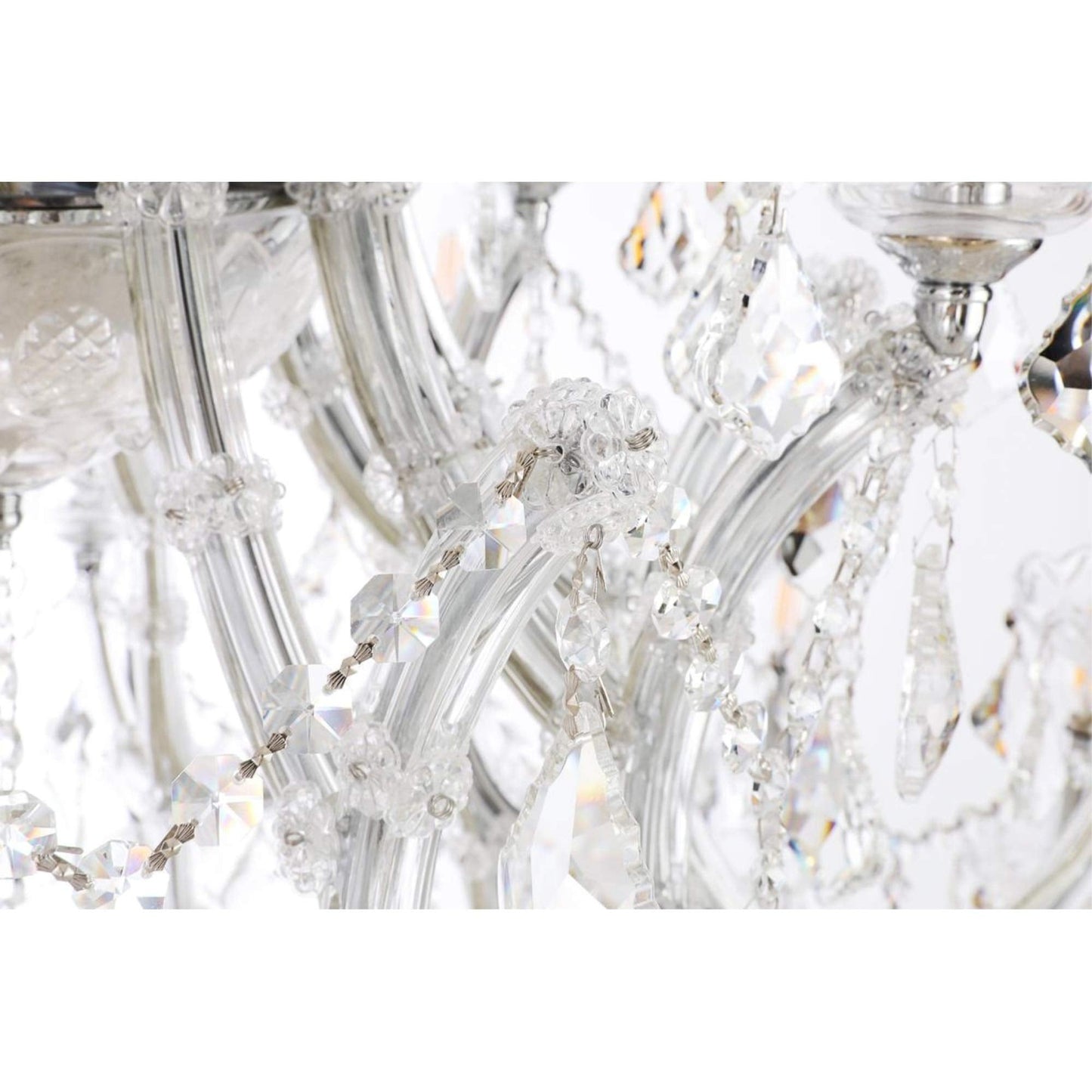 Elegant Lighting Royal Cut Crystal Chandelier 52in Chrome Model 2800G52C/RC