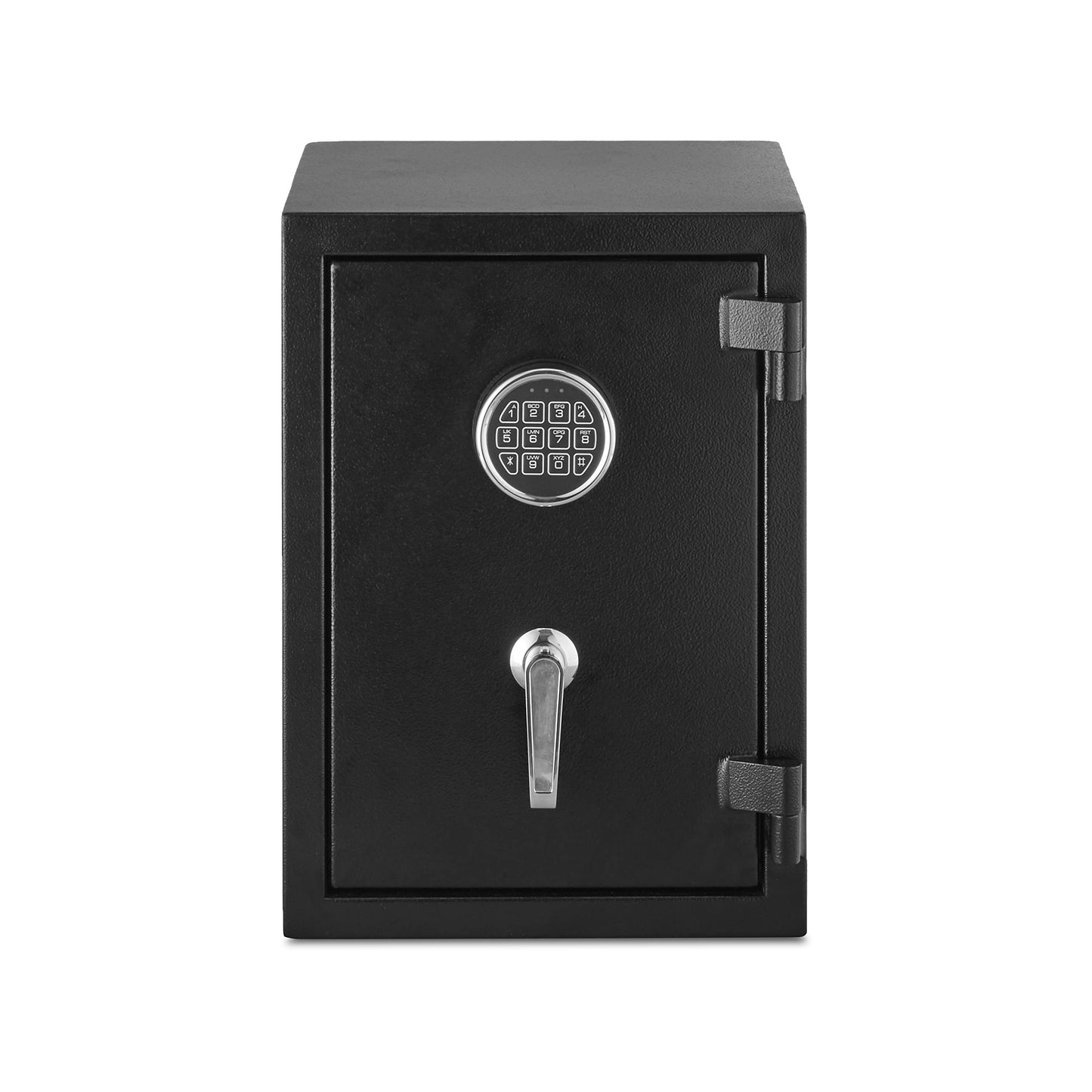 Amazon Basics Fire Safe with Programmable Electronic Keypad, 1.24 Cubic Feet, 14-Gauge Steel, UL 72 Compliant, 14.2"W x 13.8"D x 19.7"H, Black, for Documents and Valuables