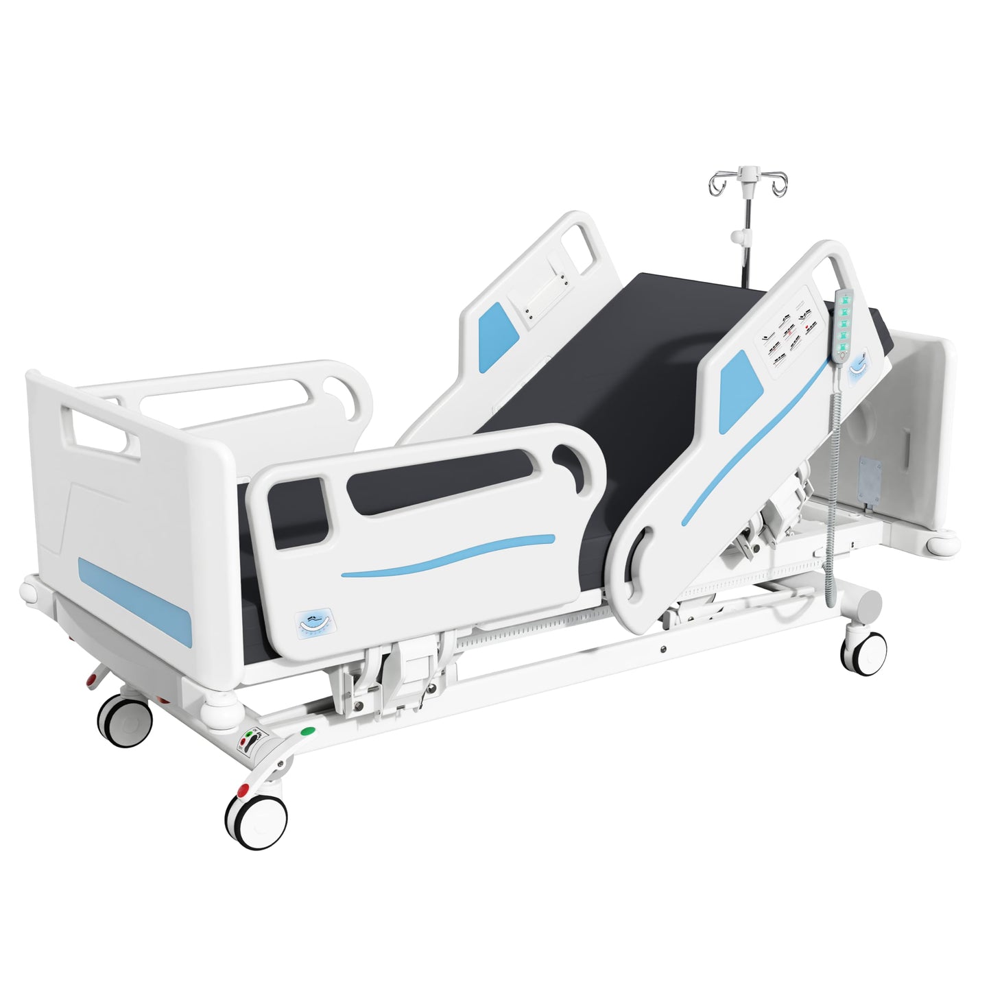 OLERN Advanced 5-Function Full Electric Hospital Bed, Medical Bed for Home