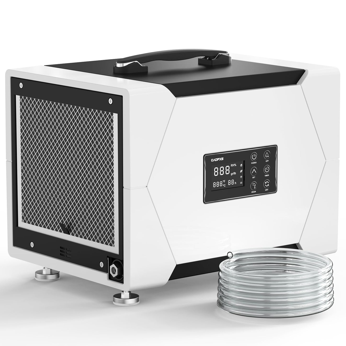 CADPXS Crawl Space Dehumidifier with Pump and Drain Hose, 80 Pint Crawlspace Dehumidifier for Commercial, Basement, Water Damage Use, Memory Start, cETL, Up to 1000 Sq Ft, 5 Years Limited Warranty