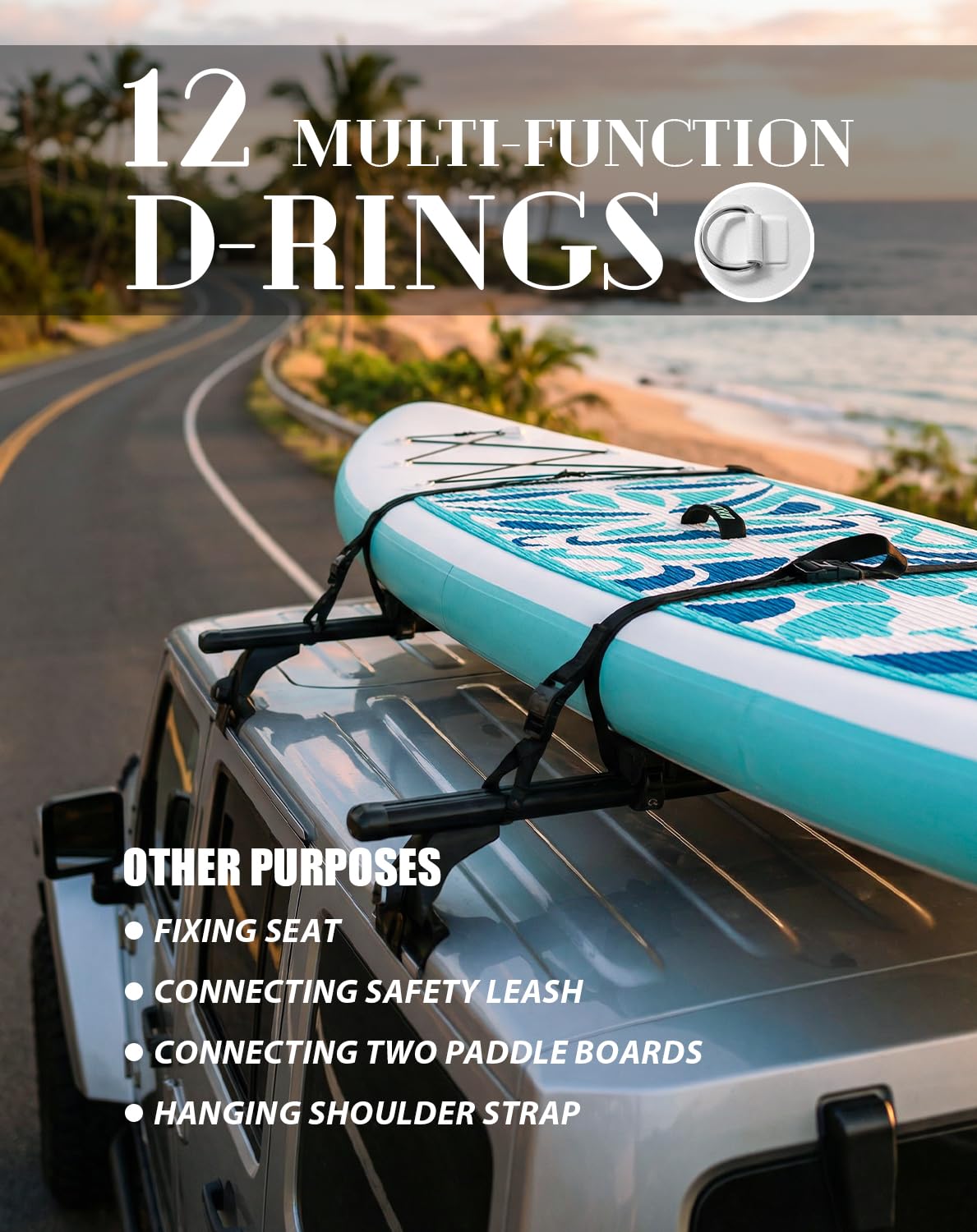FunWater Inflatable 10'6×33"×6" Ultra-Light (17.6lbs) SUP for All Skill Levels Everything Included with Stand Up Paddle Board, Adj Floating Paddles, Pump, ISUP Travel Backpack, Leash,Waterproof Bag