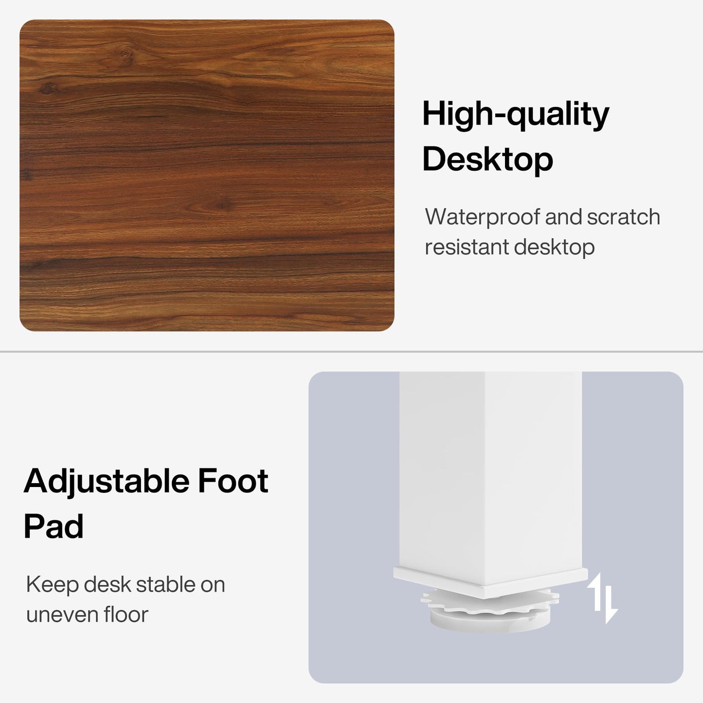 Tribesigns 78.7 Inches Extra Long Computer Desk 2 Person Desk, Double Long Desk, Workstaion for Home Office (Walnut+White)