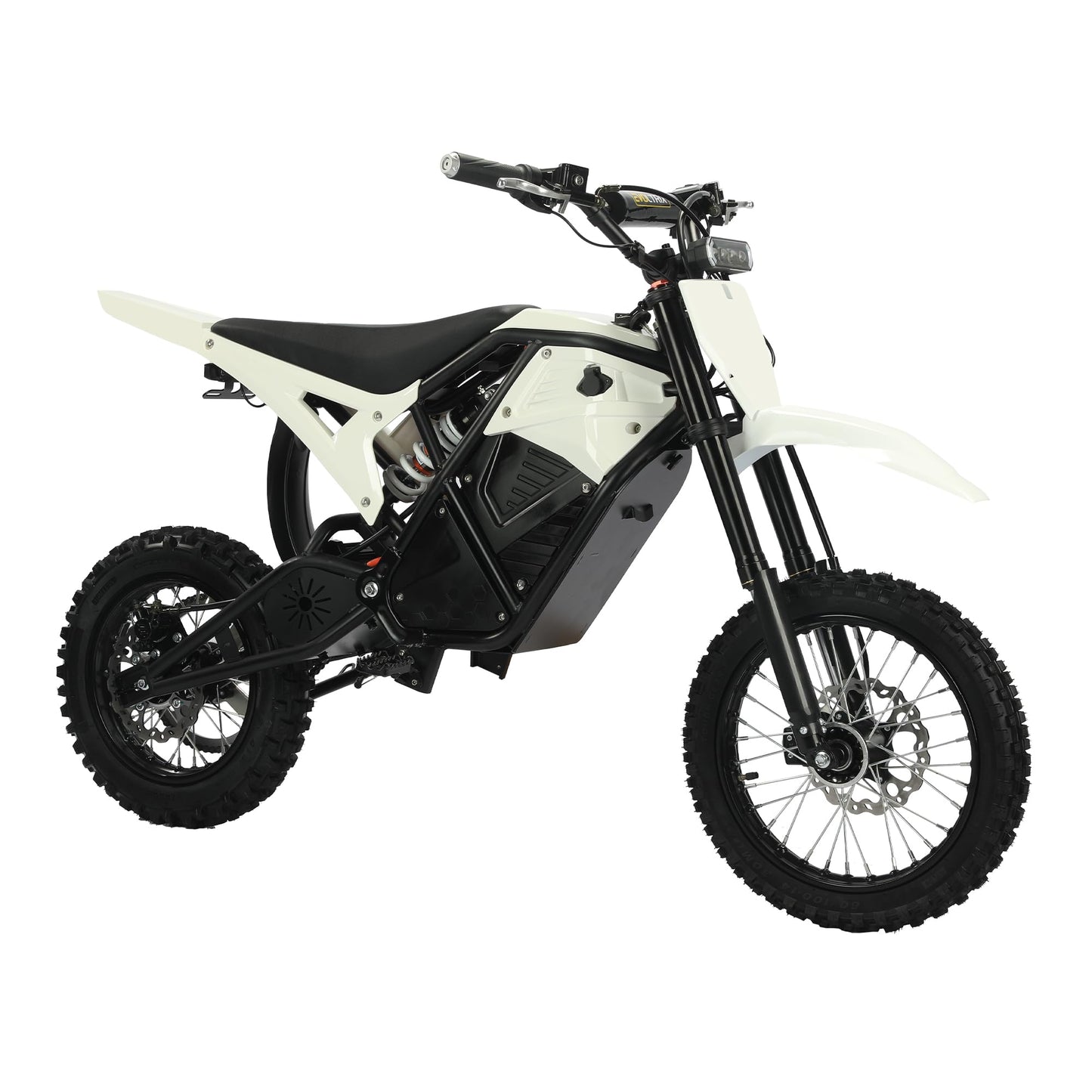 Windone RM7 Electric Dirt Bike for Teens Adults, 48V 22.5Ah Up to 37MPH & 45-Mile Electric Motorcycle, 2200W Ebike, 14"/12" Off-Road Tire E-Bike, Dual Hydraulic Brakes, Full Suspension, White