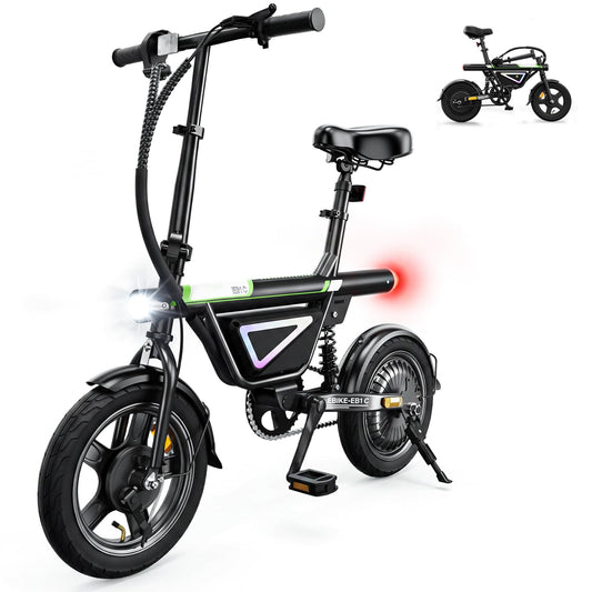 AYOLNY Electric Bike for Adults, 1500W/1000W Peak Motor 26" Ebike & 14" Foldable Electric Bike, 80/70/55 Miles Range 36V Battery Electric Bicycle for Commuting