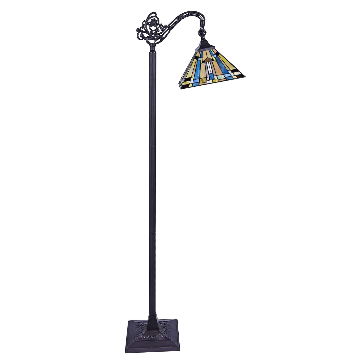 Chloe CH33293MS11-RF1 Floor Lamp, Glass, One Size, Multicolor