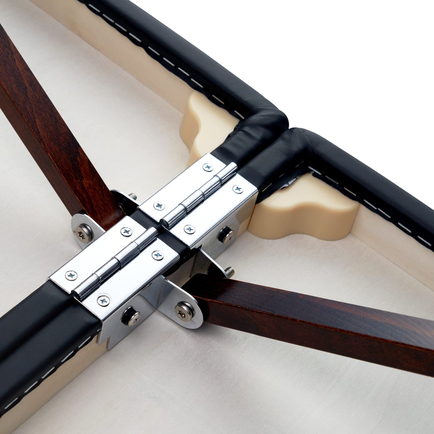 Master Massage 28" Argo Portable Massage Table - Black with Walnut Legs - Versatile Spa Bed for Massage Exercise Beauty Tattoo Lash Treatments