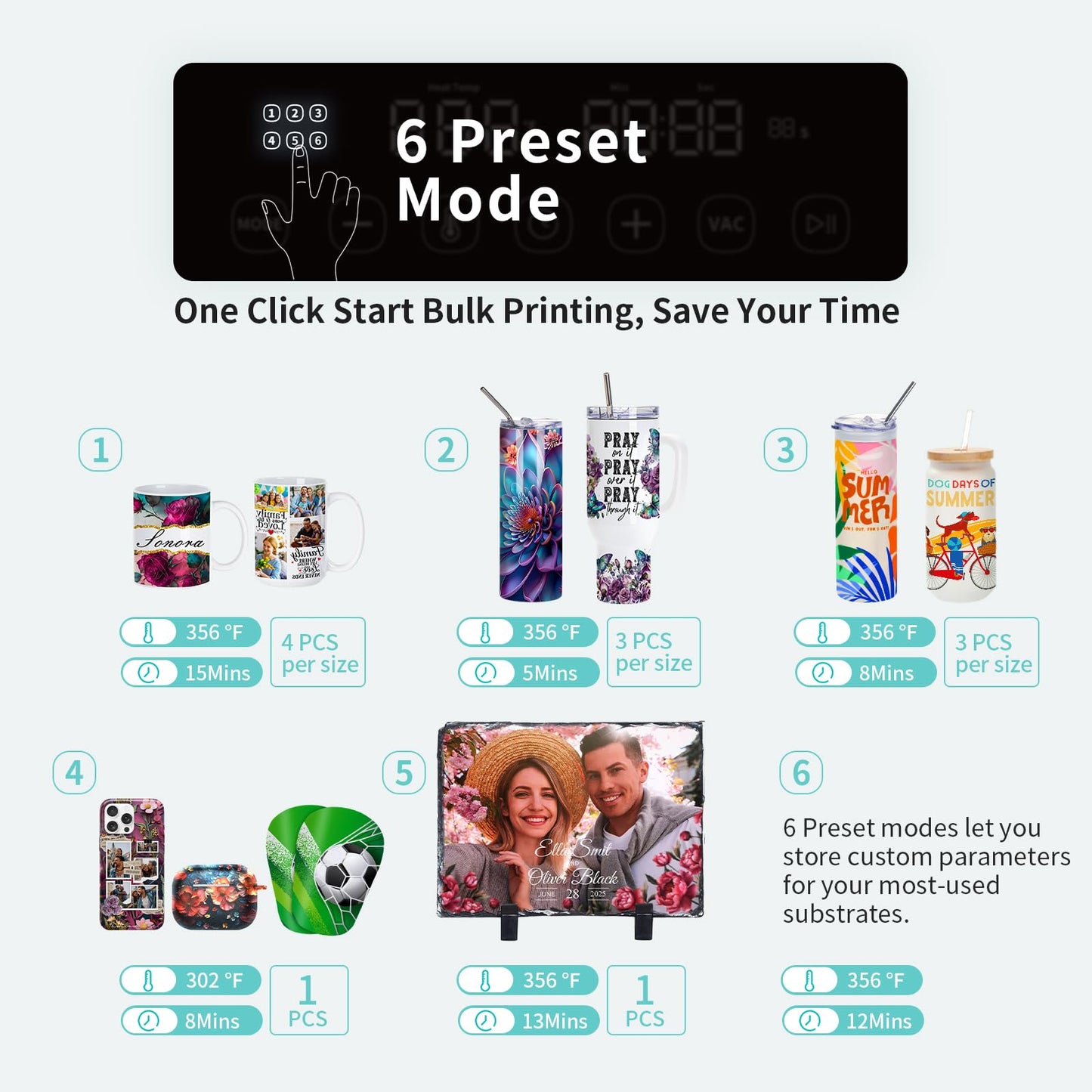 PYD Life V20 Sublimation Oven Machine with Auto Vacuum System and A4 Tray 20 L 120 V 1300 W, for 3D Phone Cases, Earphone Cases, Badge, Photo Slates, Sublimation Mugs Tumblers Blanks Printing