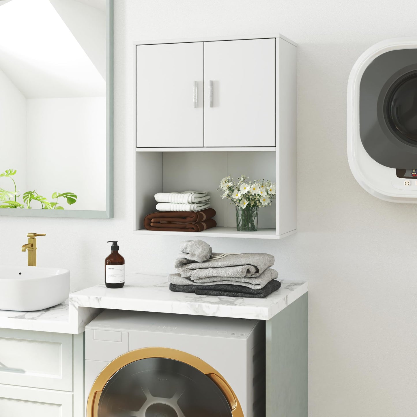 Wall Mounted Barber Shampoo Station Storage Cabinet Salon Beauty Spa Equipment for Barber Salon Shop