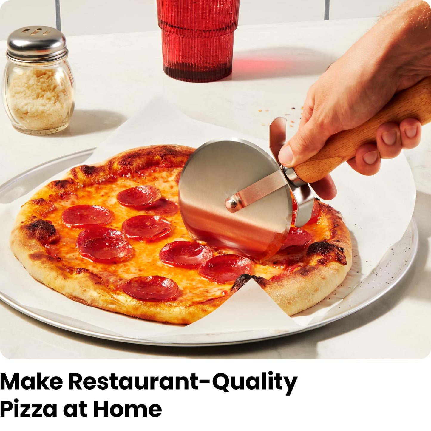 CHEFMAN Indoor Pizza Oven - Makes 12 Inch Pizzas in Minutes, Heats up to 800°F - Countertop Electric Maker with 5 Touchscreen Presets, Pizza Stone and Peel Included - Stainless Black