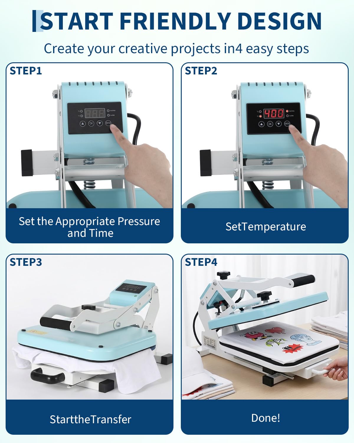 Garvee Heat Press 15x15, High Pressure Heat Press Machine for t Shirts, Slide Out Professional Heat Press for Sublimation, Vinyl, Industrial Digital Heat Transfer Machine for t-Shirt