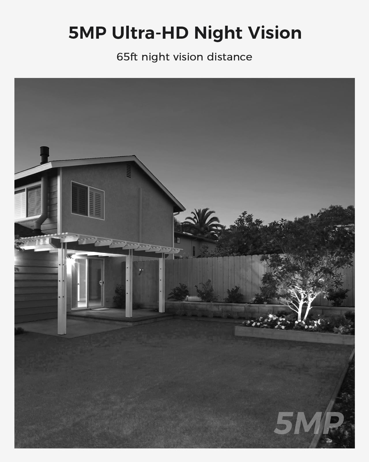 Hiseeu Wireless Security Camera System, 16CH NVR 5MP Outdoor WiFi Cameras, 8-Cam Kit, Plug-in Home Security System, Motion Detection, IP66, 3TB HDD, No Monthly Fees