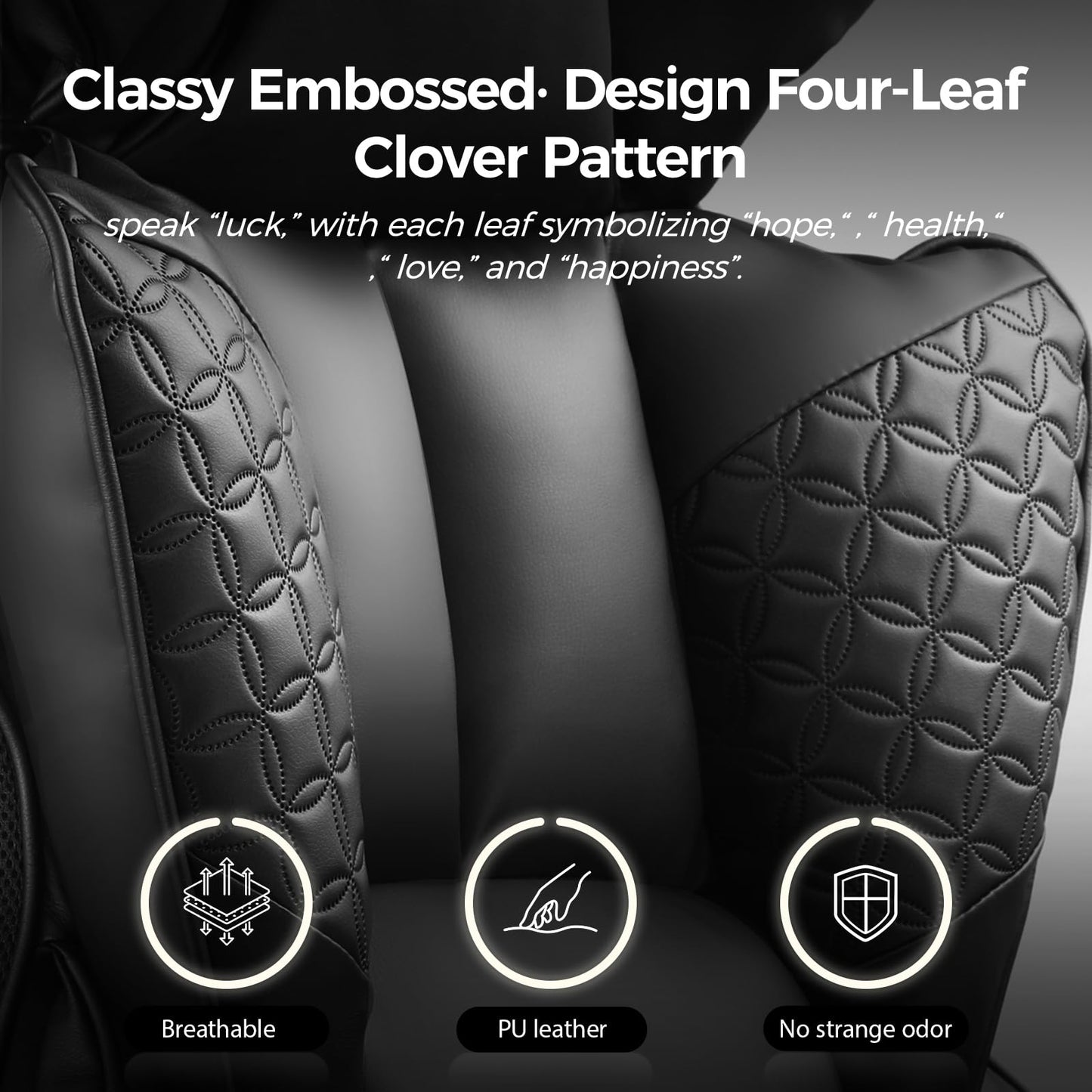 COMHOMA Big and Tall Office Chair Heavy Duty Wide Ergonomic Gaming Chair with Deluxe Embossing Leather with Foot Rest 150°Reclining Adjustable Armrests Pocket Spring Back Support and Without Pillow