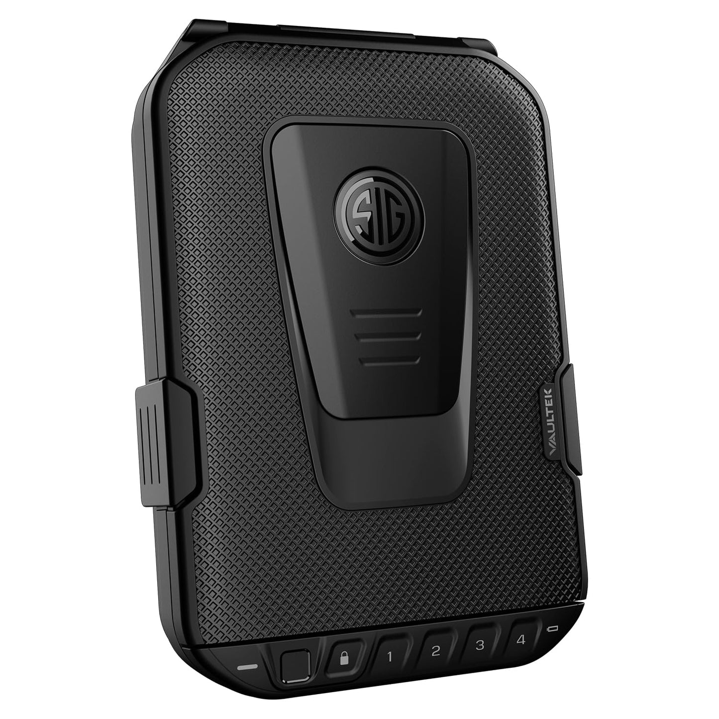 VAULTEK SIG SAUER Edition LifePod Secure Waterproof Travel Case Rugged Electronic Lock Box Travel Organizer Portable Handgun Case with Backlit Keypad (Biometric)