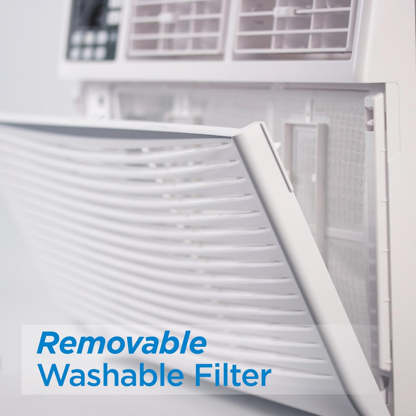 BLACK+DECKER Window Air Conditioner 12,000 BTU, AC Window Unit Cools Up to 550 Square Feet, AC Unit with Remote Control, 3 Cooling Speeds and Fan Only Function, BWAC12WTB, White