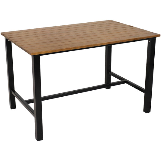 Sunnydaze 4-Person Solid Wood Rectangle Patio Dining Table - for Indoor or Outdoor Use - 47.25" W x 31.25" D
