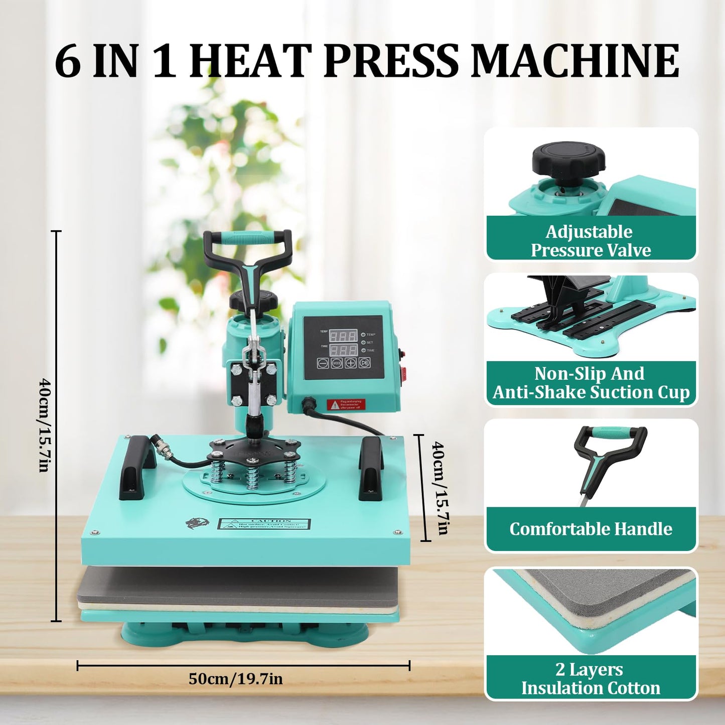 Heat Press Machine 15x15Inch