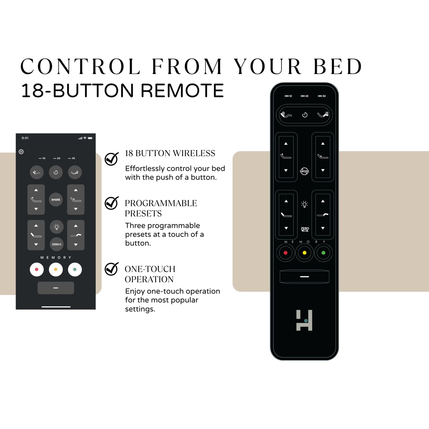 Owen Holmes Rio 6.0 Elite+ Adjustable Bed Base – Wireless Remote & App, Dual Massage Motors, USB-A & C Ports, Lumbar Support, Head & Foot Tilt, Deck-on-Deck, Twin XL