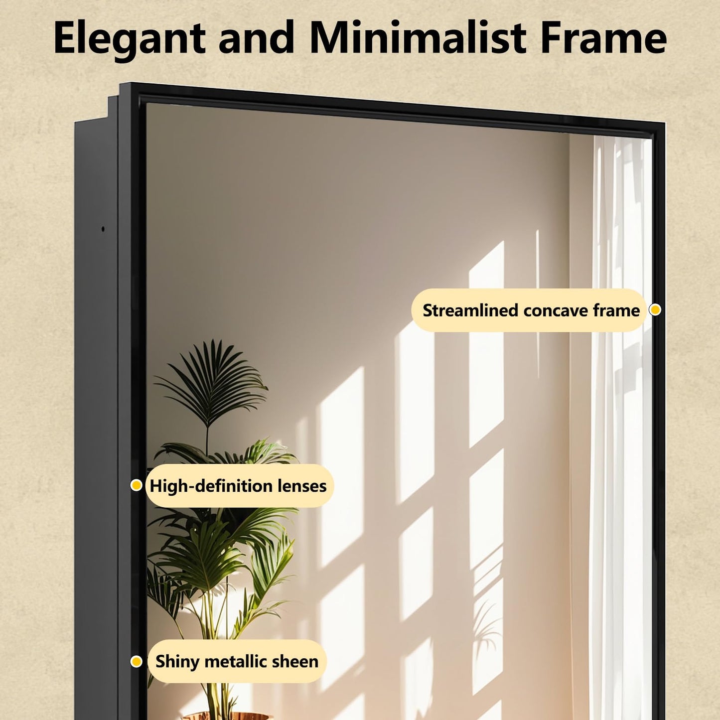 FOMAYKO 24x30 Inch Bathroom Medicine Cabinet with Mirror – Brushed Black Aluminum Frame, Surface Mount Single-Door Storage Cabinet, Black Bathroom Vanity Mirror Cabinet