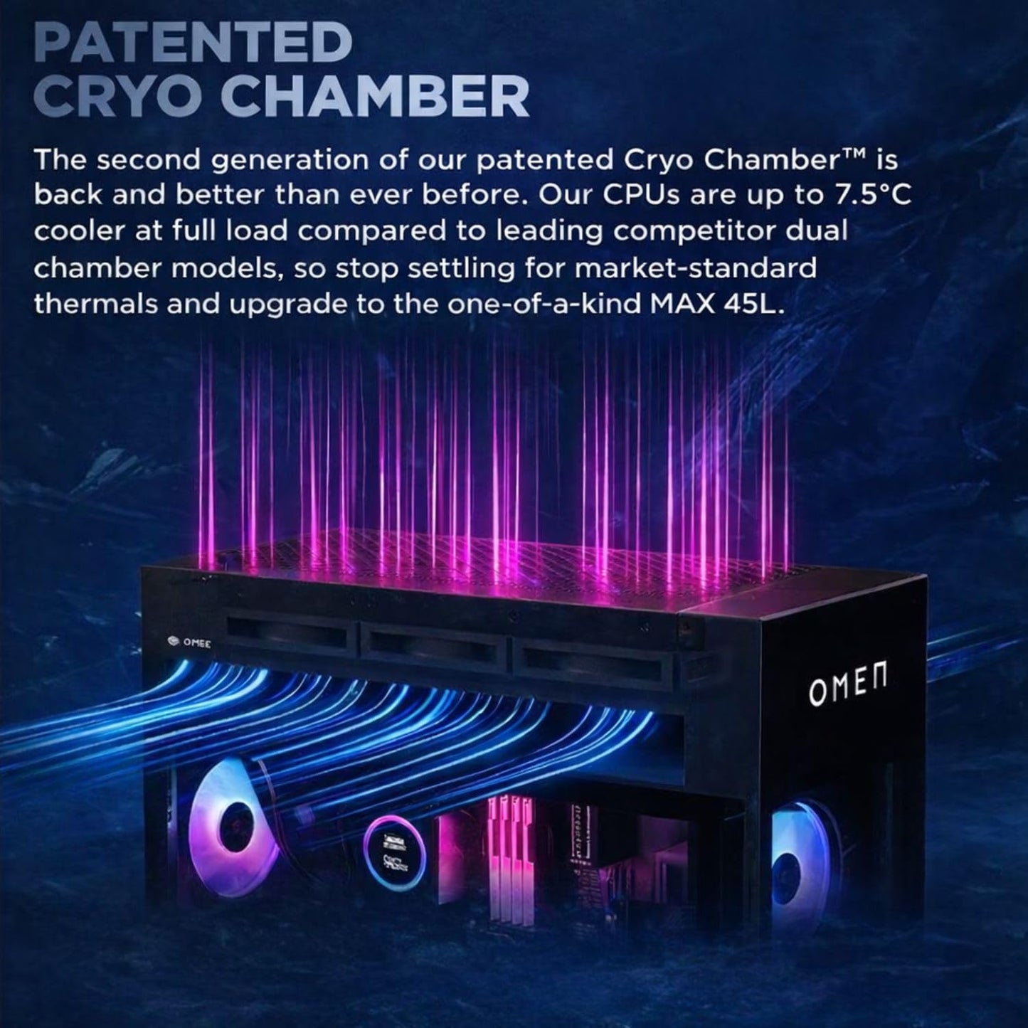 HP Omen MAX 45L 5090 Gaming Desktop, AMD Ryzen 9 9900X3D 5.5GHz, Geforce RTX 5090, 64GB DDR5 RAM, 4TB SSD, Liquid Cooler, RGB Light Studio, 3X DP, Support 3-Monitor 4K, Windows 11 Pro, Black