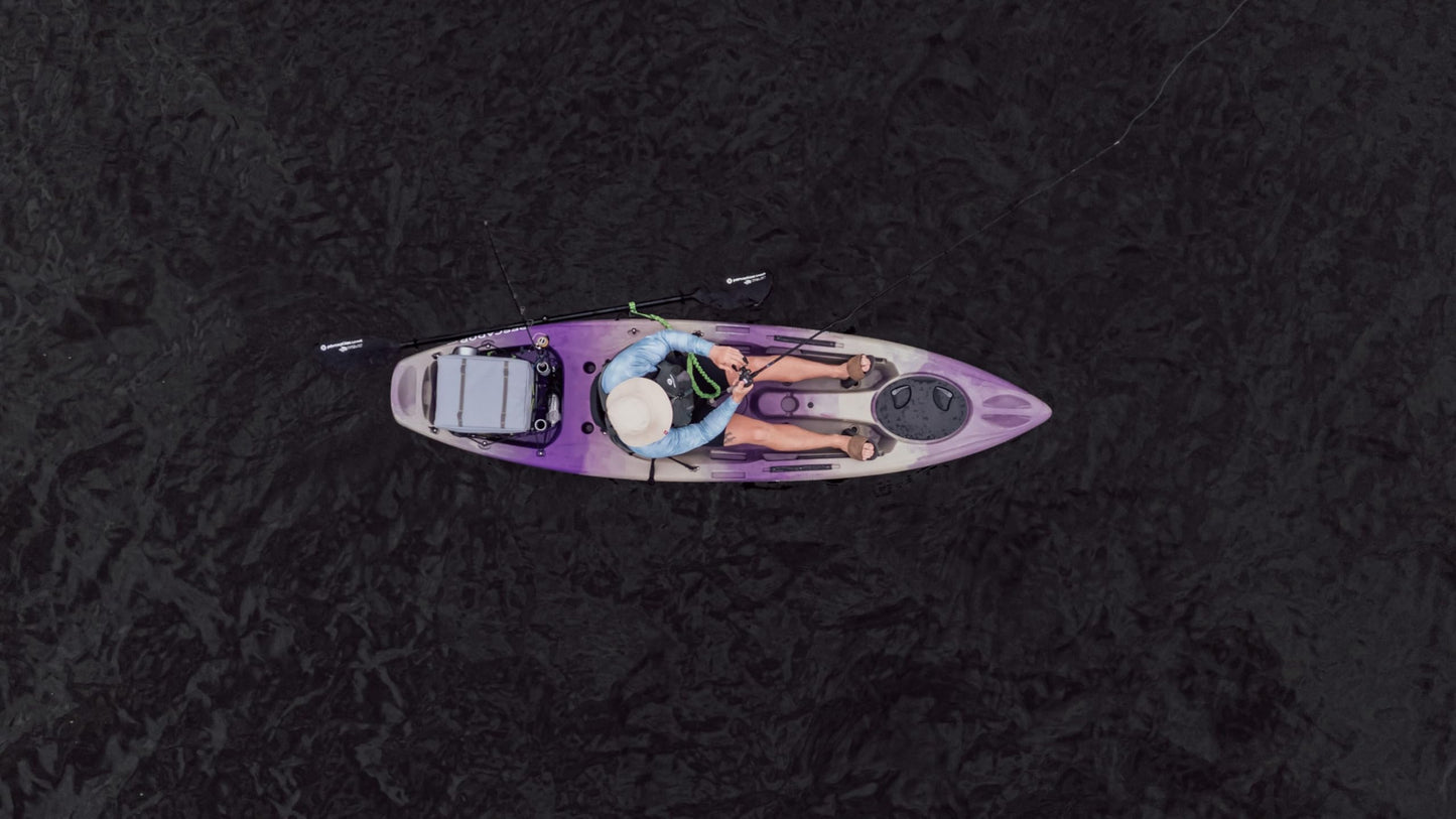 Perception Kayaks Pescador 10 - Sit on Top Fishing Kayak - Front Storage Well - Large Rear Storage and Dual Rod Holders - 10.6 ft - Fossil Tan