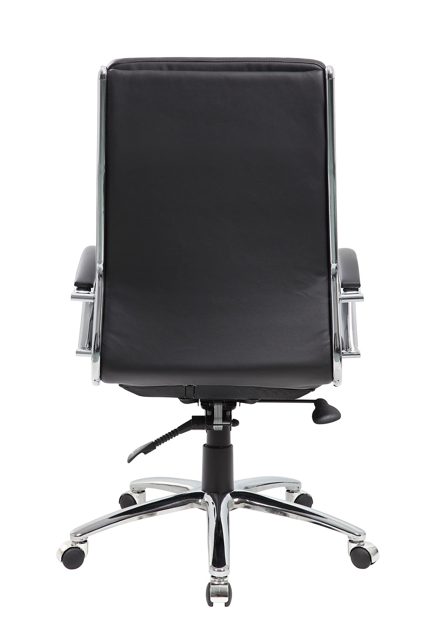Boss Office Products CaressoftPlus Executive Chair, Traditional, Metal Chrome Finish (B9471-BK)
