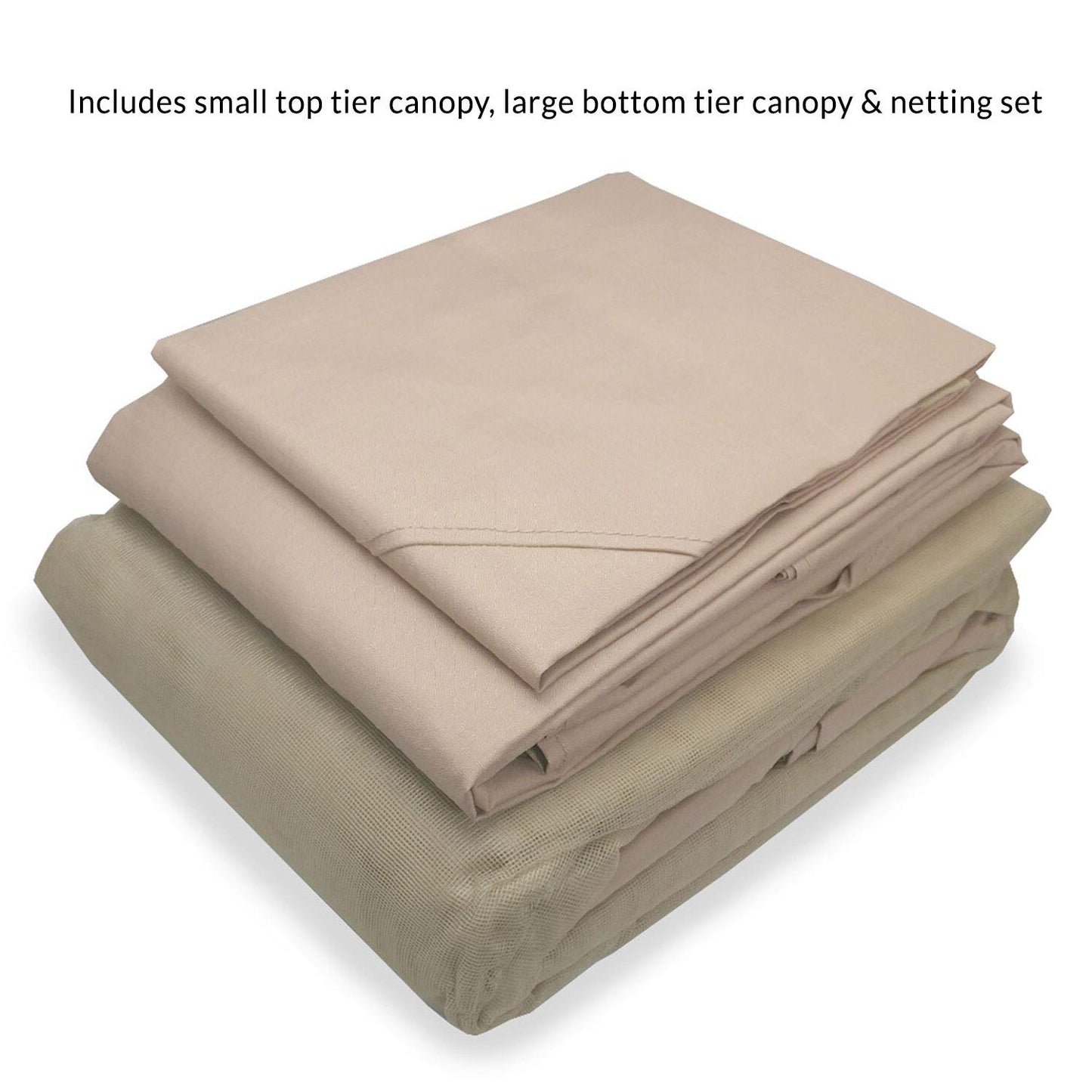 Garden Winds Replacement Canopy Top Cover and Netting Set Compatible with The Brown Frame Gazebo TPGAZ2303B - Riplock 350