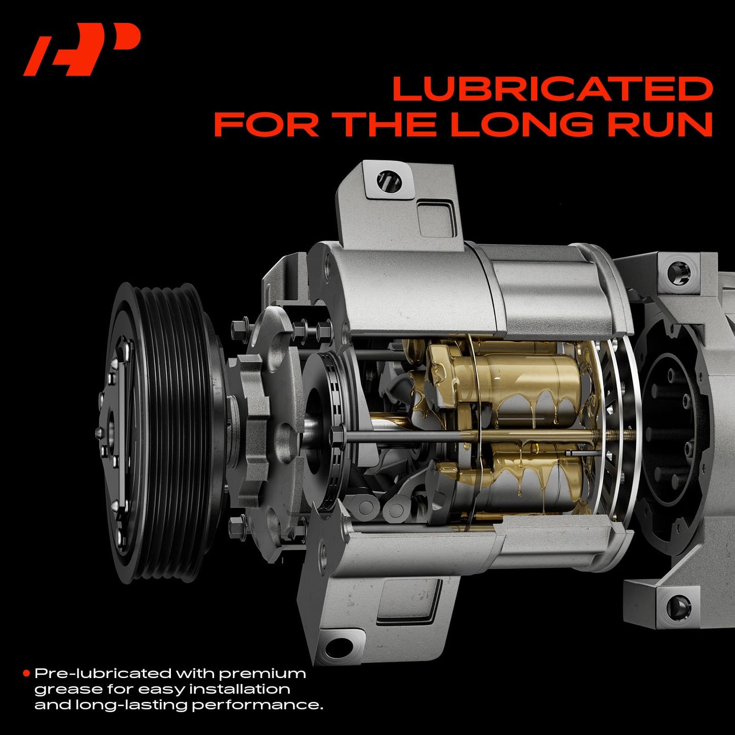 A-Premium Air Conditioner AC Compressor with Clutch Compatible with Subaru Forester 2.5L 2011-2013
