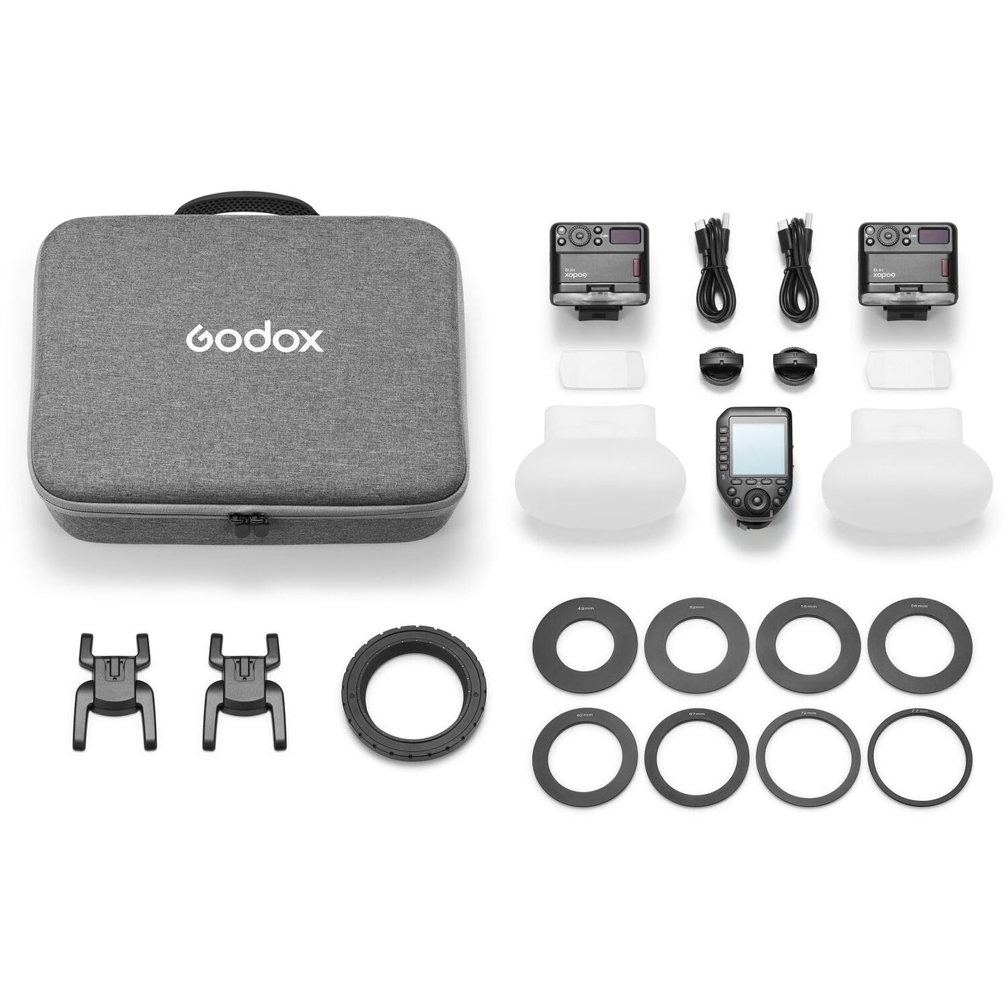 Godox MF12 Compact Camera Flash Set for Dental Flash System, MF12-DK1 Dental Macro Flash Speedlite 2-Light Kit with XproiiS+ for Sony Cameras A6400, A7M4, A7R5, ZV-E10 with The Sony Macro Lens FE90MM