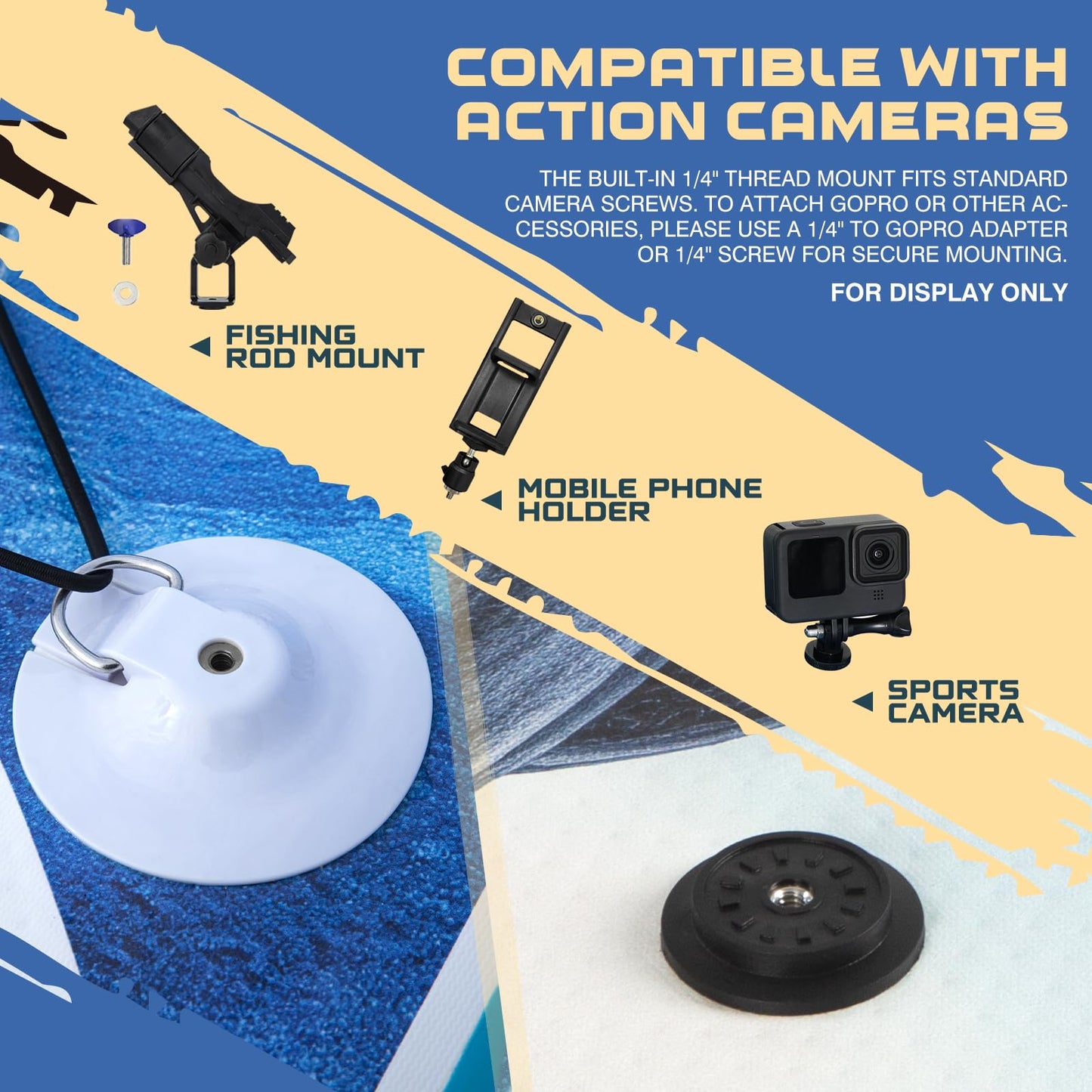 TIDETREK 11'/11'6" x 33"/34" x 6" Inflatable SUP Paddle Board – Extra-Wide, Stable Stand Up Paddle Board with Premium Full Accessory Set for Adults & Youth (Ocean Spirit/Kayak Seat, 11'x33 x6)