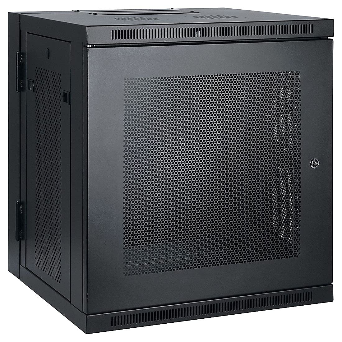 Tripp Lite 10U Wall Mount Rack Enclosure, Low Profile 20.5 inch Switch Depth, Locking Front Door & Hinged Back, Heavy-Duty Steel, 5-Year Warranty (SRW10US)