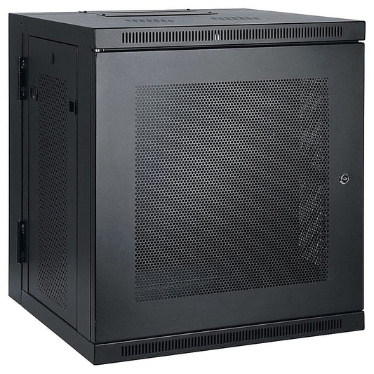 Tripp Lite 10U Wall Mount Rack Enclosure, Low Profile 20.5 inch Switch Depth, Locking Front Door & Hinged Back, Heavy-Duty Steel, 5-Year Warranty (SRW10US)