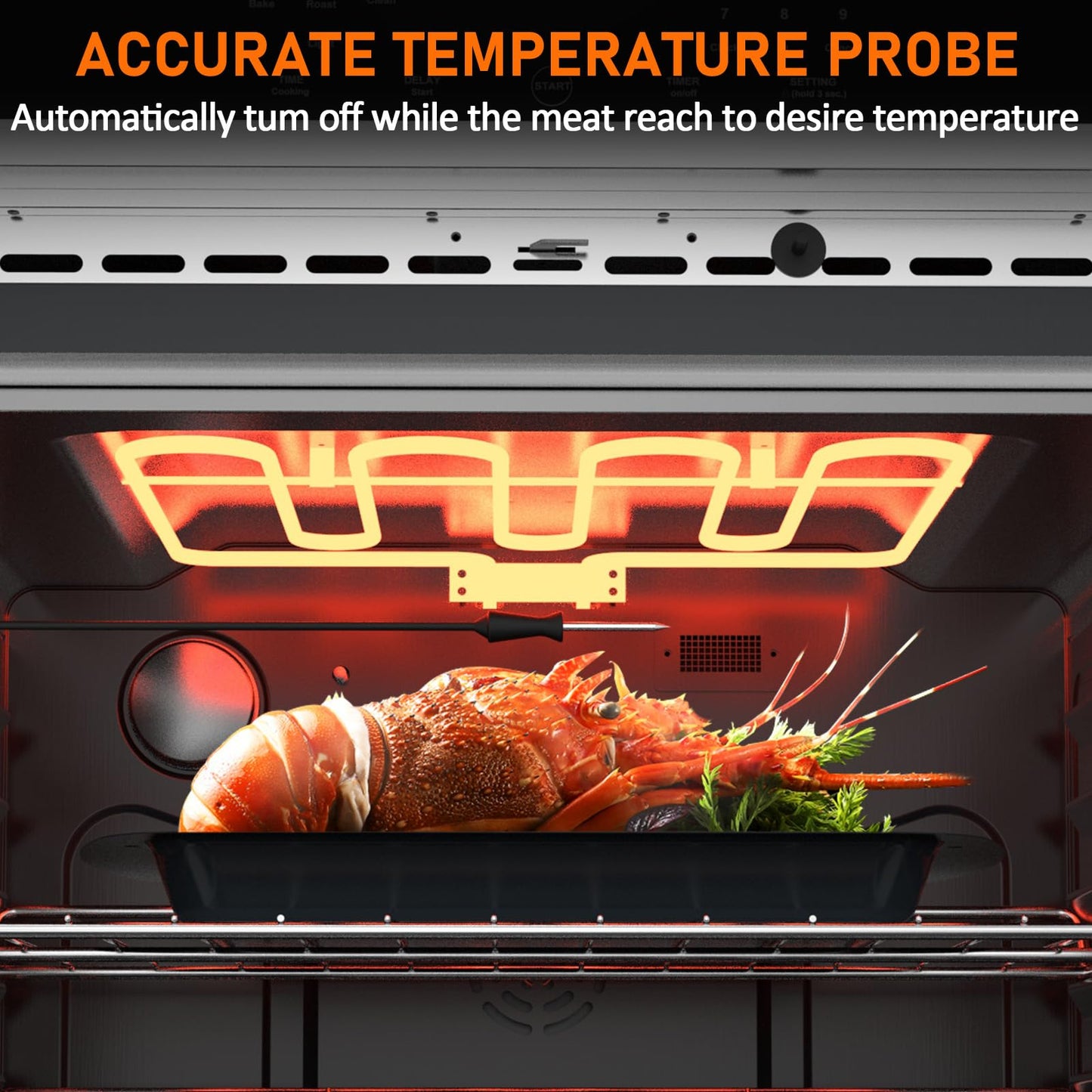 30 Inch Electric Wall Oven, 4.8 Cu.ft Built-in Single Convection Oven with Self-Cleaning, Broil, Bake, Safety Lock, LED Touch Control for Kitchen Cabinet