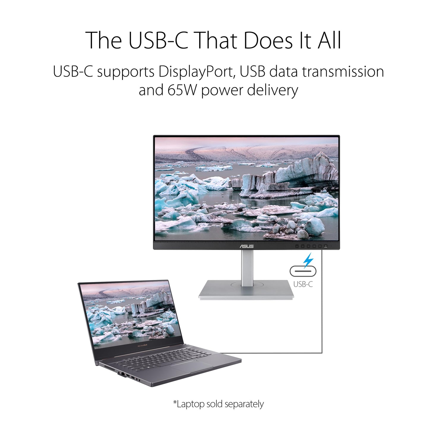 ASUS ProArt Display PA247CV 24-inch Monitor – IPS, Full HD (1920 x 1080), 100% sRGB, 100% Rec. 709, Color Accuracy ΔE < 2, Calman Verified, USB-C, Compatible with Laptop & Mac Monitor