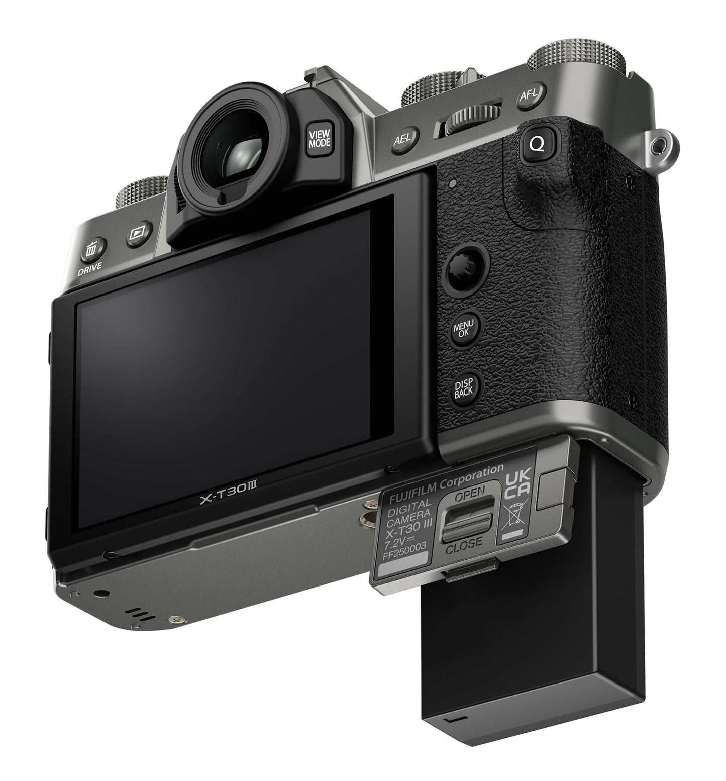 FUJIFILM X-T30 III Mirrorless Camera Body, Charcoal Silver