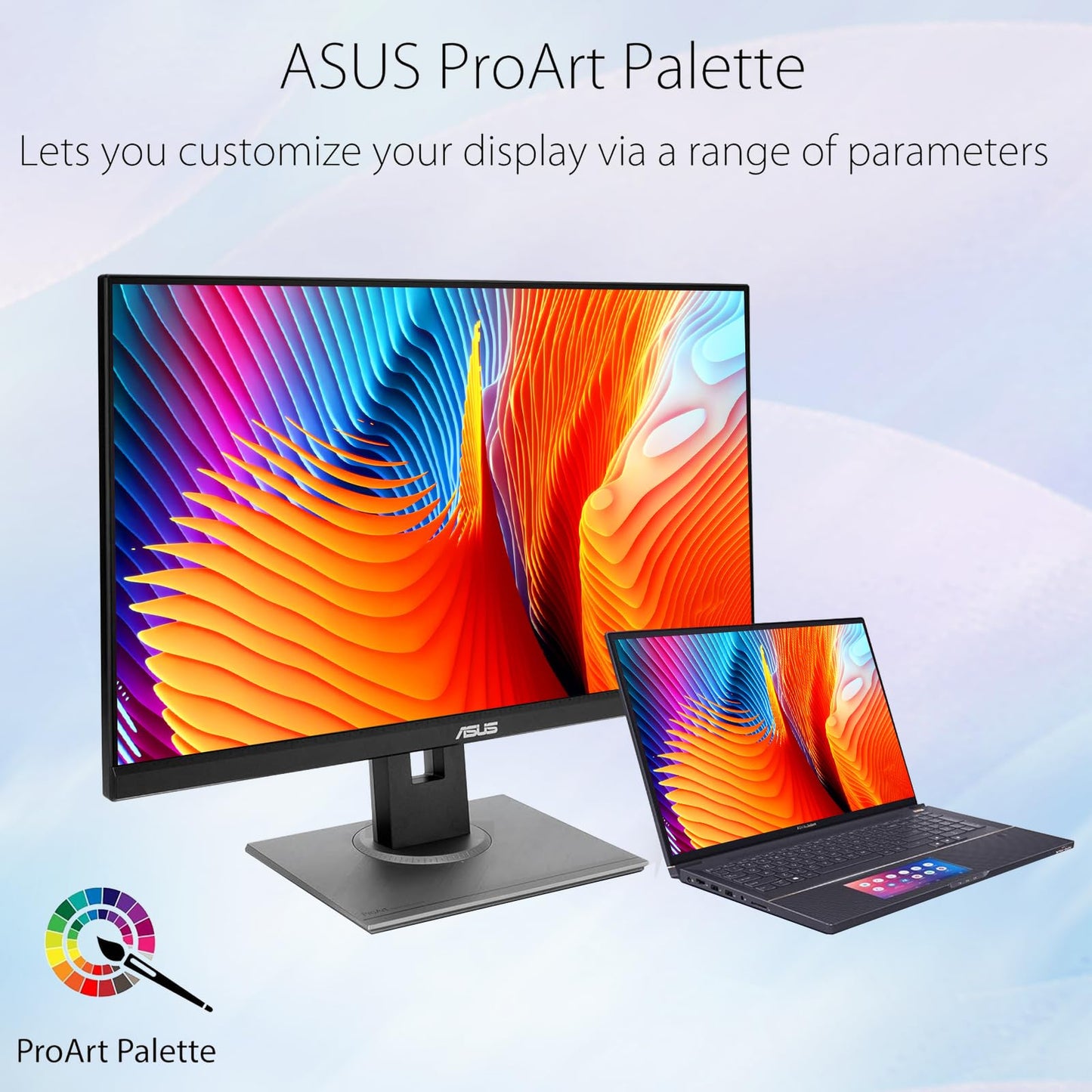 ASUS ProArt 27" QHD Monitor, 1440P IPS Display, 100% sRGB|Rec. 709, Delta E < 2 Color Accuracy, Calman Verified, DP HDMI Mini DP DVI USB Hub, Ergonomic Tilt Swivel Pivot Height Adjustable Stand