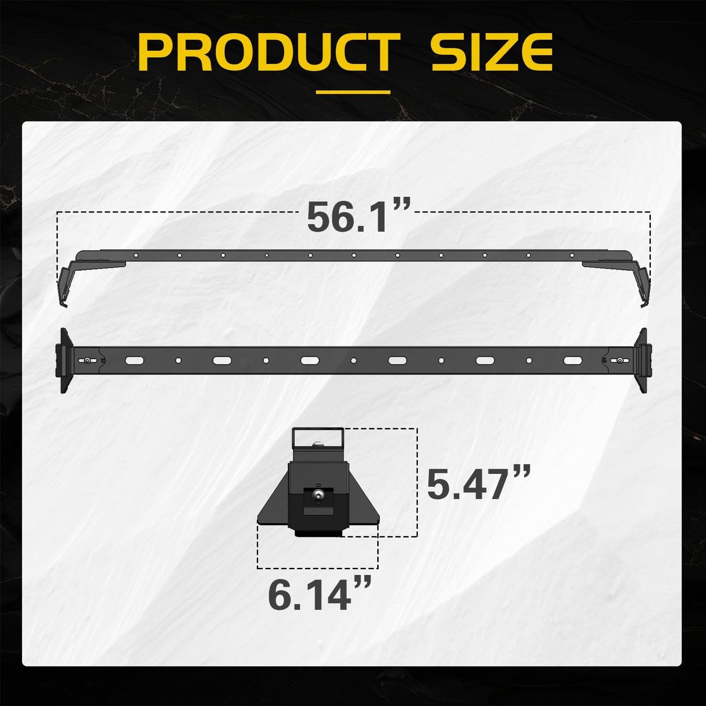 XOOKUN 3 Crossbars 400 lbs Heavy Duty Roof Rack Crossbars for Jeep Wrangler JL JK Gladiator JT 2007-2024, (2/4 Door Hardtop)