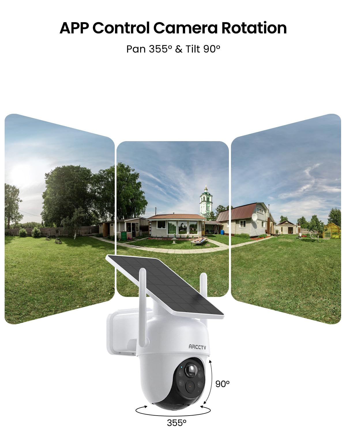 Security Cameras Wireless Outdoor, No Monthly Fee Solar Camera Outdoor Wireless, 4-Camera 4MP Home Security Camera System with Base Station, Local Storage, PIR Motion Detection, Color Night Vision