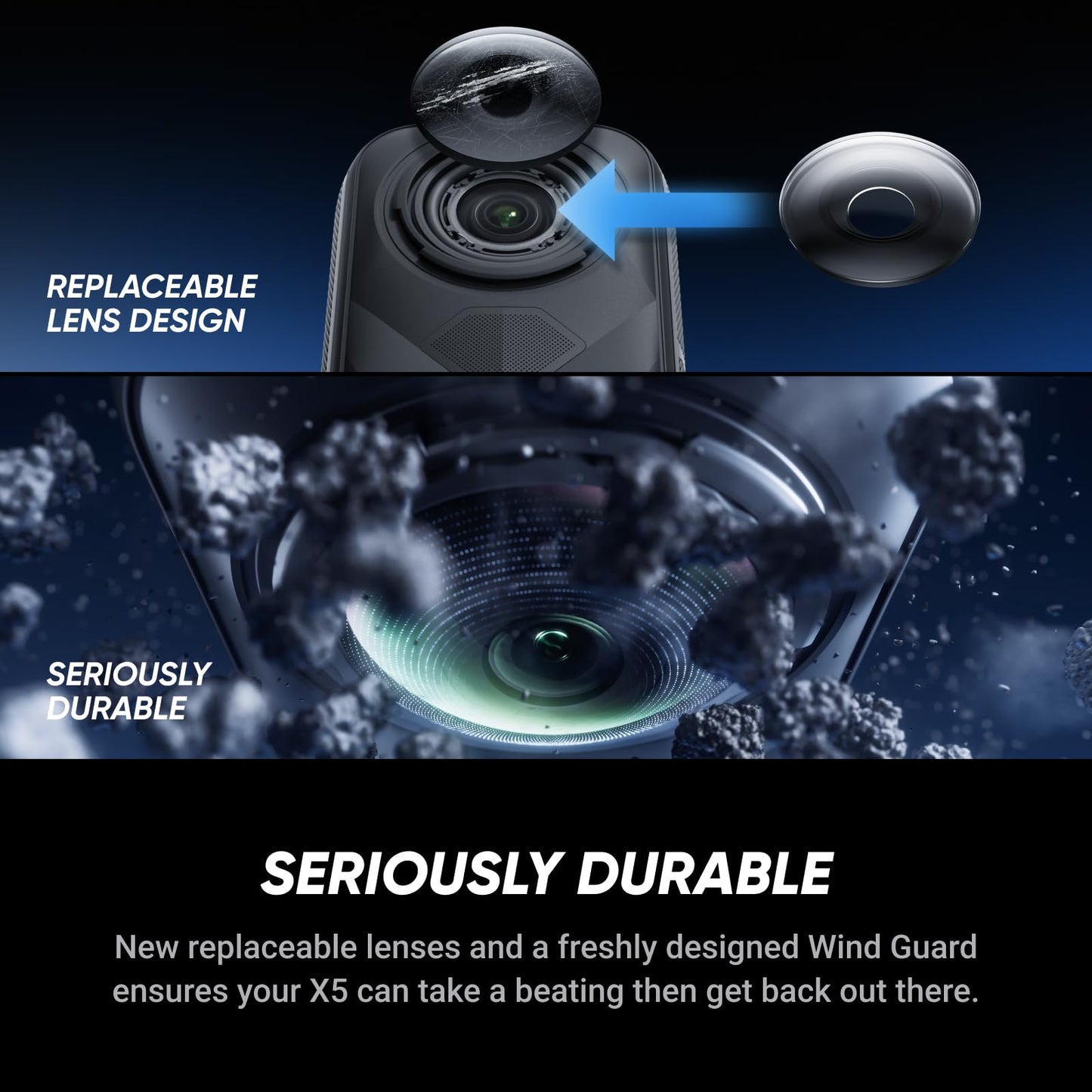 Insta360 X5 No Drone Bundle - Waterproof 8K 360° Action Camera, Invisible Selfie Stick Effect, Leading Low Light, Rugged & Replaceable Lens, 3-Hour Battery, Clear Audio, Stabilization