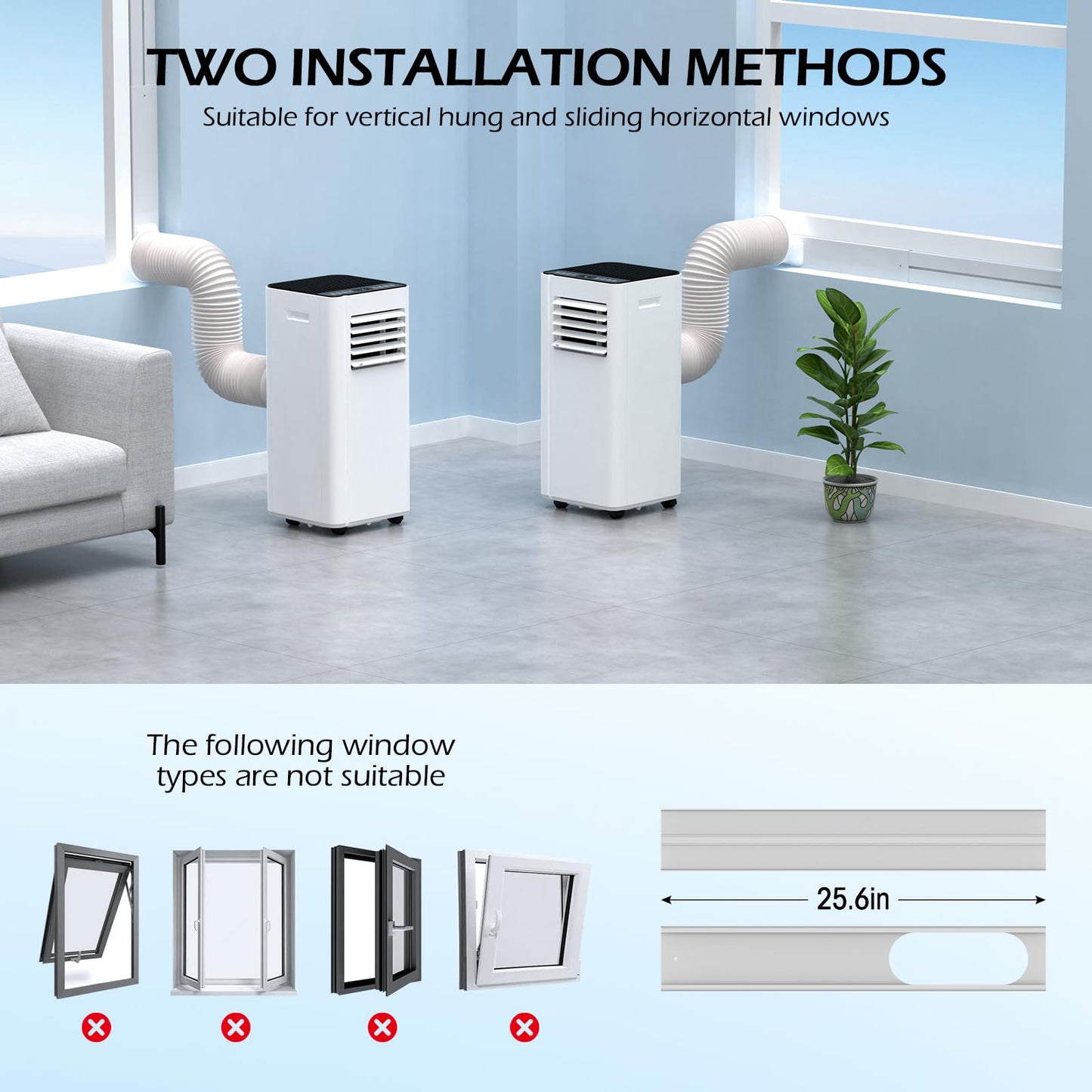Attsix 16000 BTU Portable Air Conditioners with WiFi APP, 5-in-1 Portable AC Unit for Large Room up to 750 Sq.Ft with Fast Cooling, Dehumidifier, Fan, Quiet 40dB Sleep Mode, 24H Timer for Home, Office