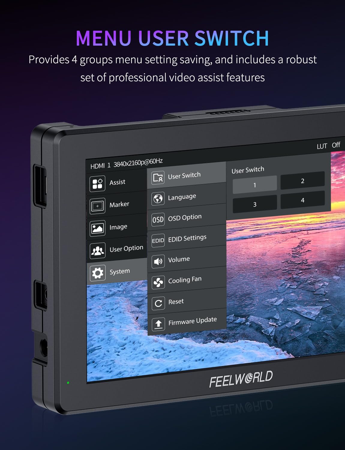 FEELWORLD T7SPRO 3G-SDI 2000Nit Aluminium Camera Field Monitor 7 Inch 1920x1200 IPS DLSR Video Monitor with 4K HDMI in/Out 3D LUTs Waveform 9:16 Marker F750 4400mAh Battery Hot Shoe Mount and Bag