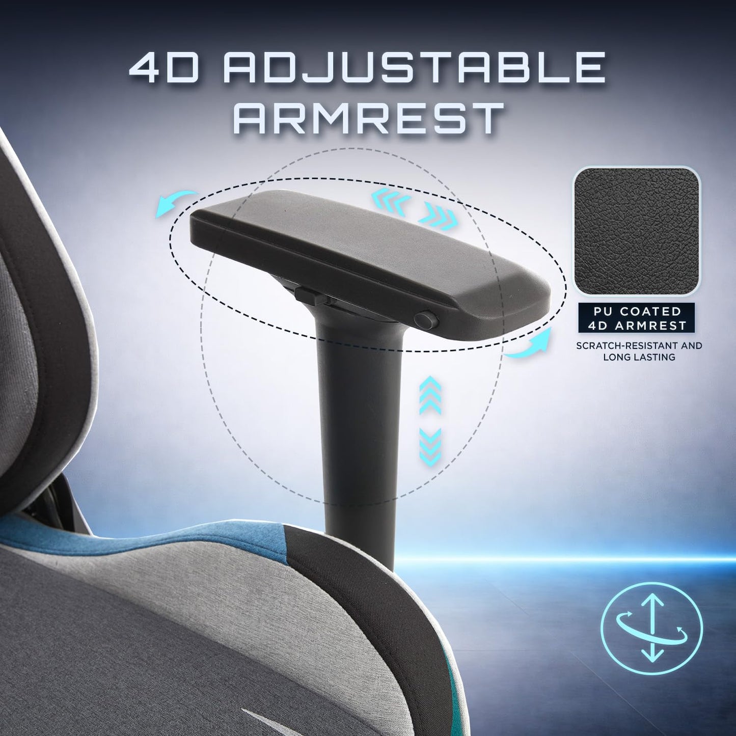 TTRACING Jujutsu Kaisen Toji Gaming Chair, Heavy Duty 440lb Ergonomic Computer Desk Chair with 4D Armrests & 155° Recline, High Back PU Leather Office Chair for Adults, Black
