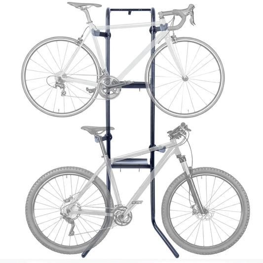 Delta Cycle DeltaGravity Connect 2 Bike Storage Rack - Gravity Fully Adjustable Bike Storage Garage For Road, MTB, and Hybrid Bicycles - Vertical Bike Rack Holds Up To 200 lbs